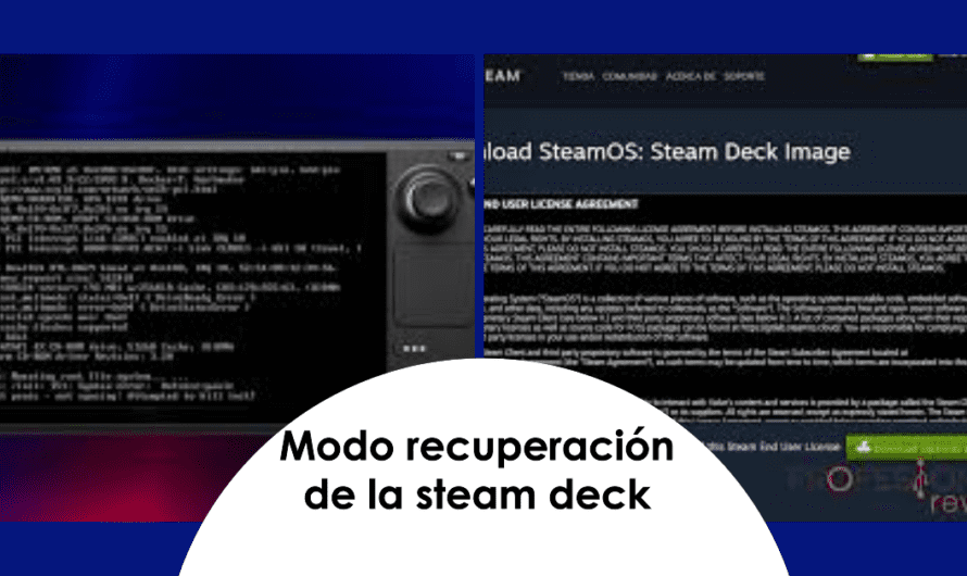 Modo recuperación de la steam deck