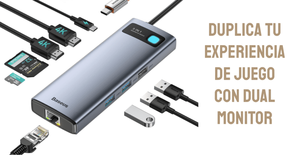 Baseus Docking Station USB C Dual Hdmi