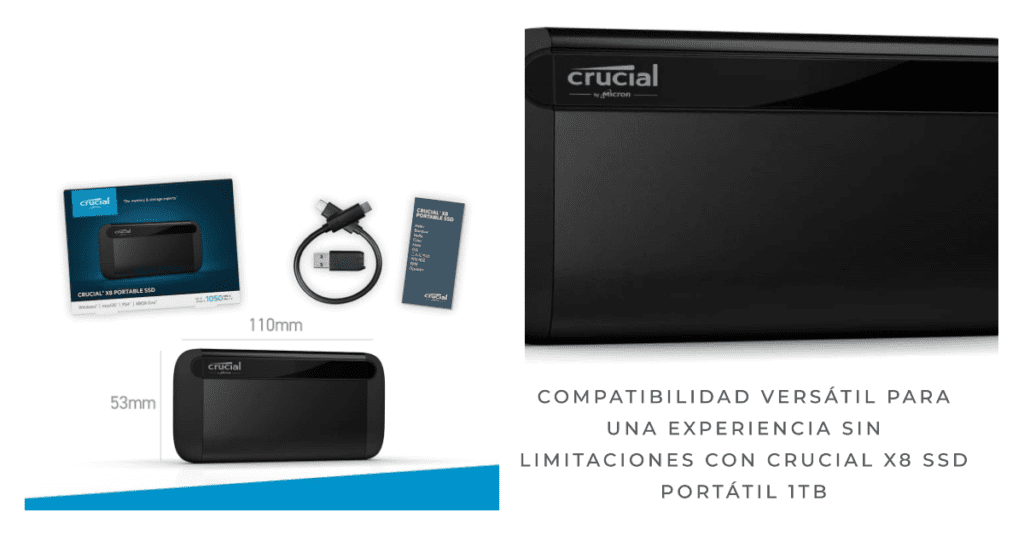 Crucial X8 SSD Portátil 1TB